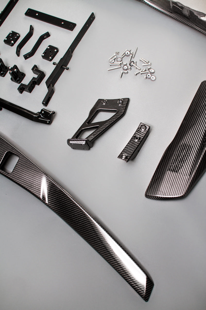 Rear trunk spoiler set ZR1 style for the Corvette C7