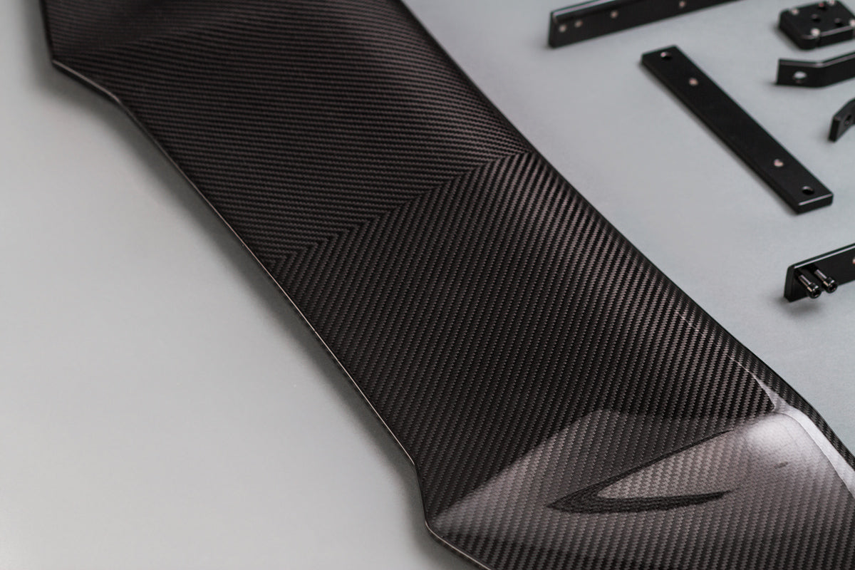 Rear trunk spoiler set ZR1 style for the Corvette C7