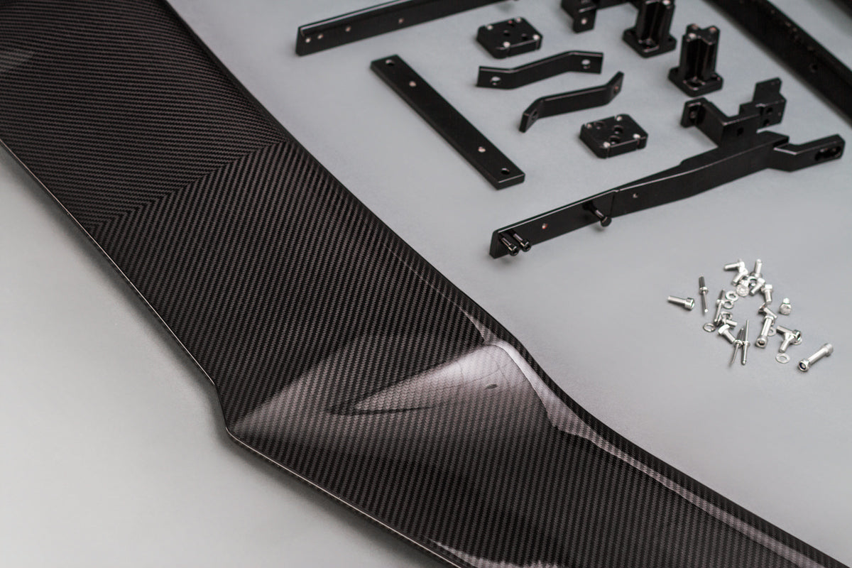 Rear trunk spoiler set ZR1 style for the Corvette C7