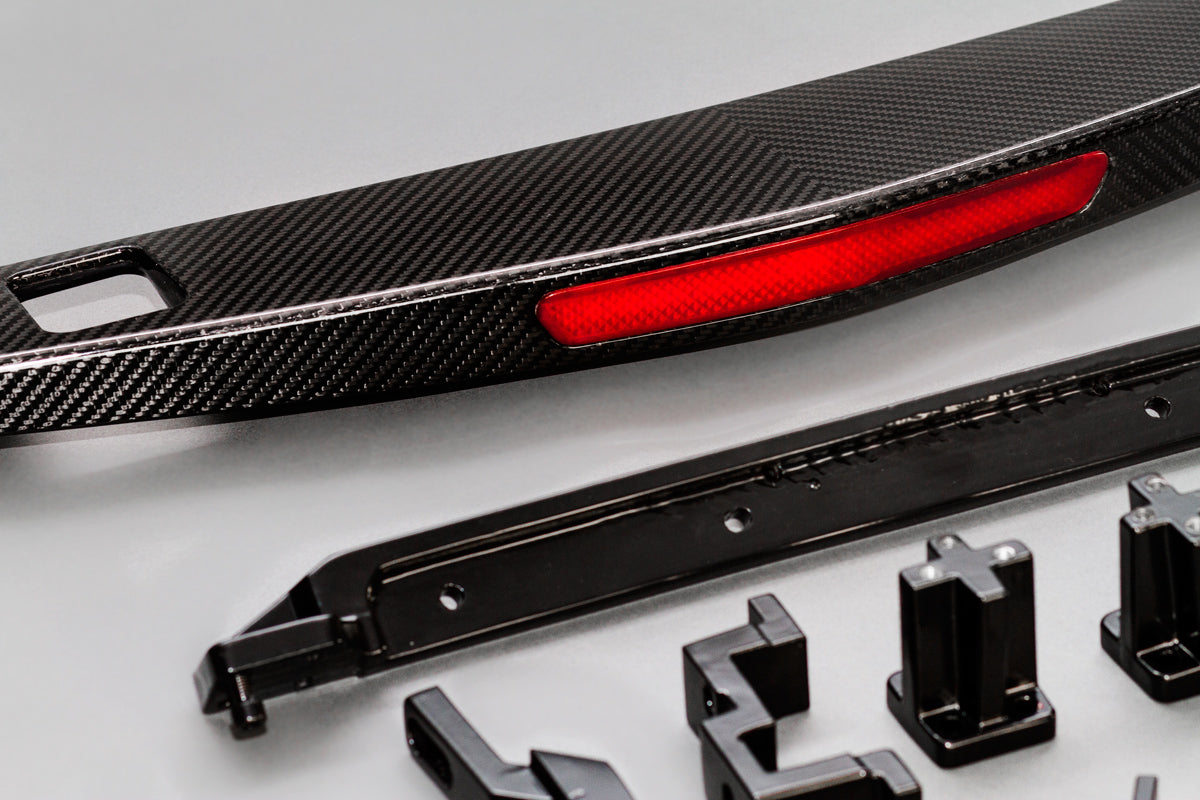 Rear trunk spoiler set ZR1 style for the Corvette C7