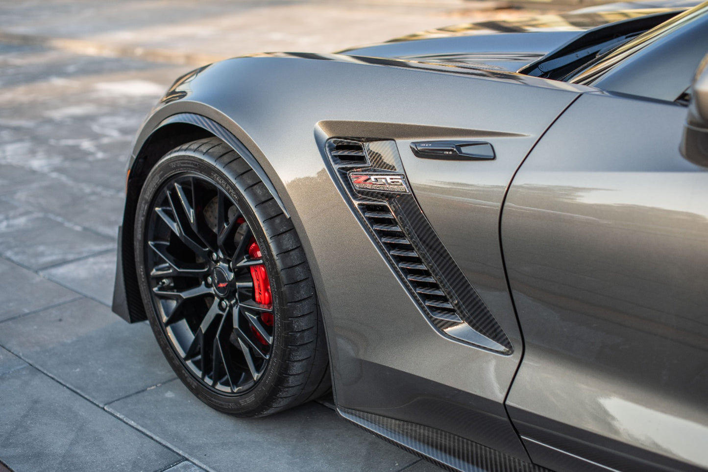Front fenders grill set Z06 style for the Corvette C7