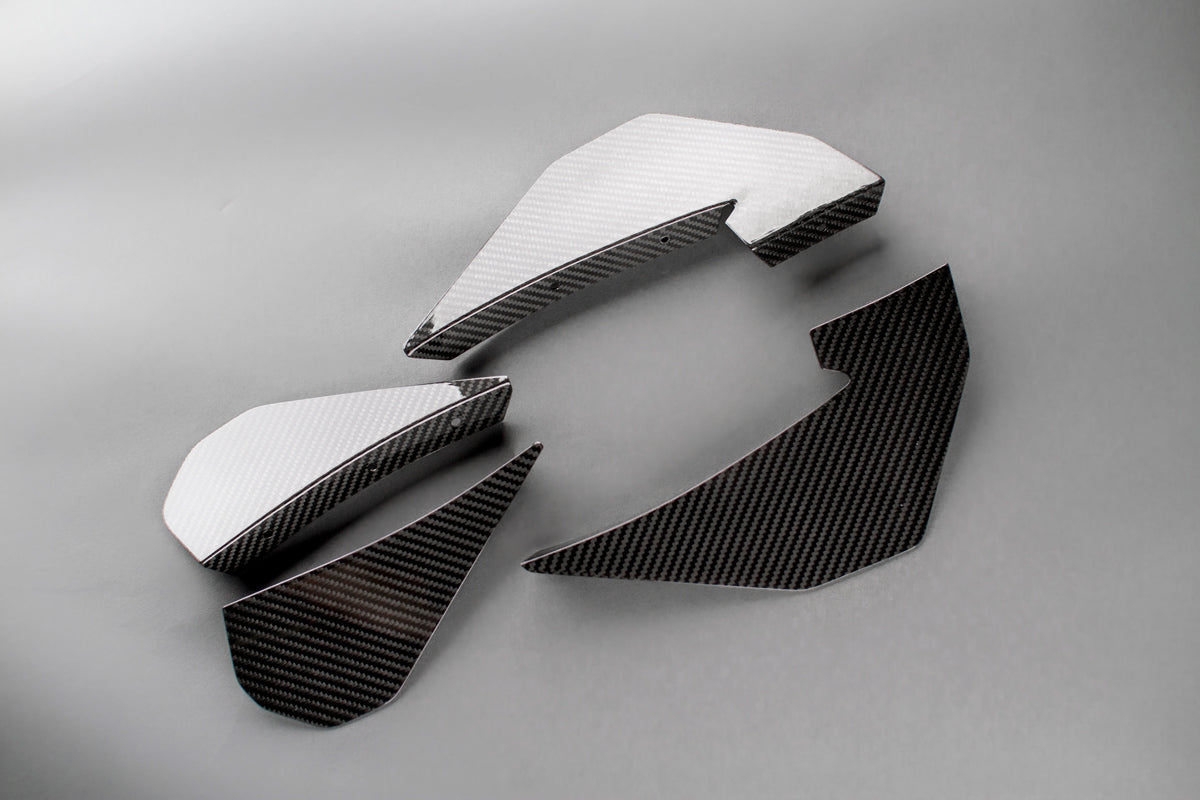 Front bumper canards set GT4 style for the BMW M3 F80 | M4 F82 / F83