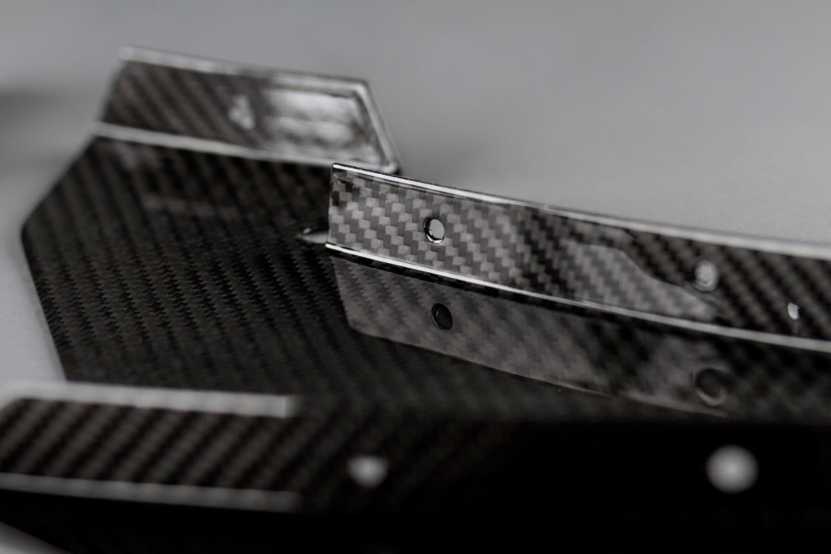 Front bumper canards set GT4 style for the BMW M3 F80 | M4 F82 / F83