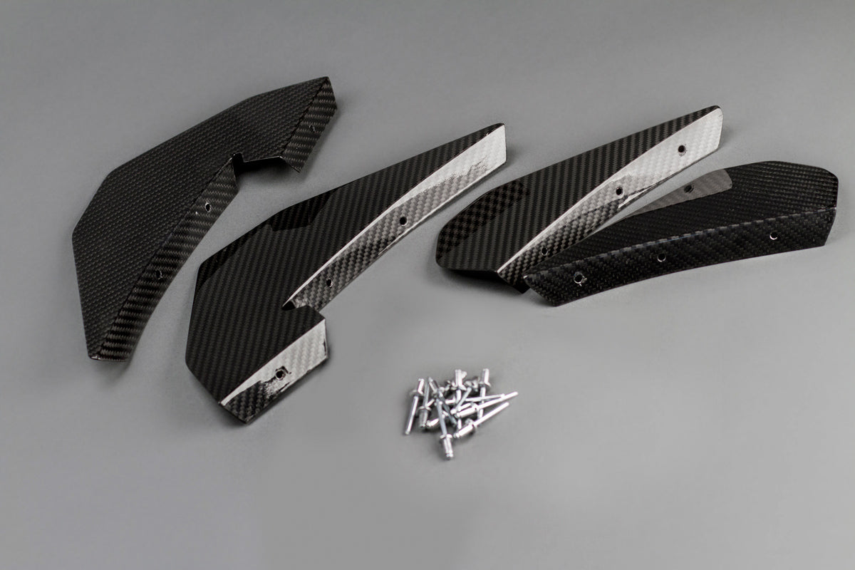 Front bumper canards set GT4 style for the BMW M3 F80 | M4 F82 / F83