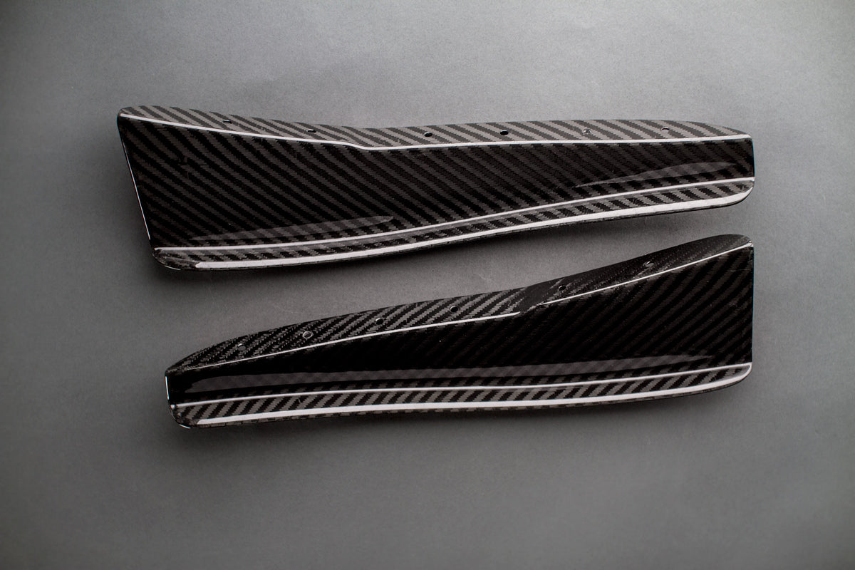 Front bumper canards set for the BMW M3 E90 / E92