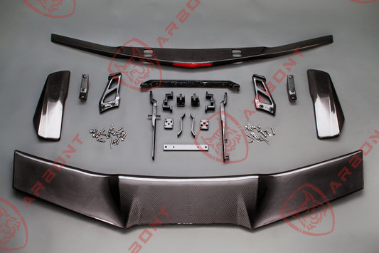 Rear trunk spoiler set ZR1 style for the Corvette C7