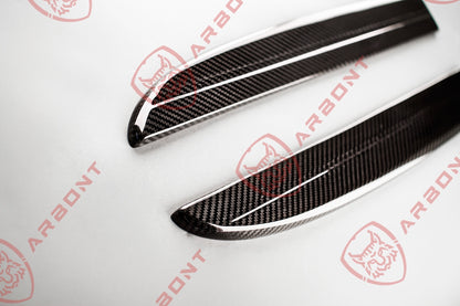 STOCK - Rear bumper splitters for the BMW M3 F80 | M4 F82 / F83