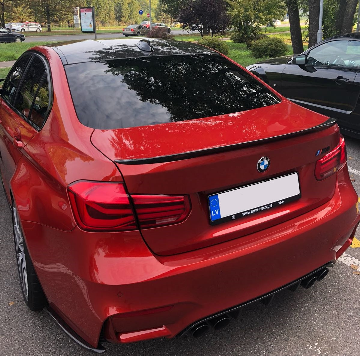 Rear trunk spoiler M-Performance style for the BMW M3 F80